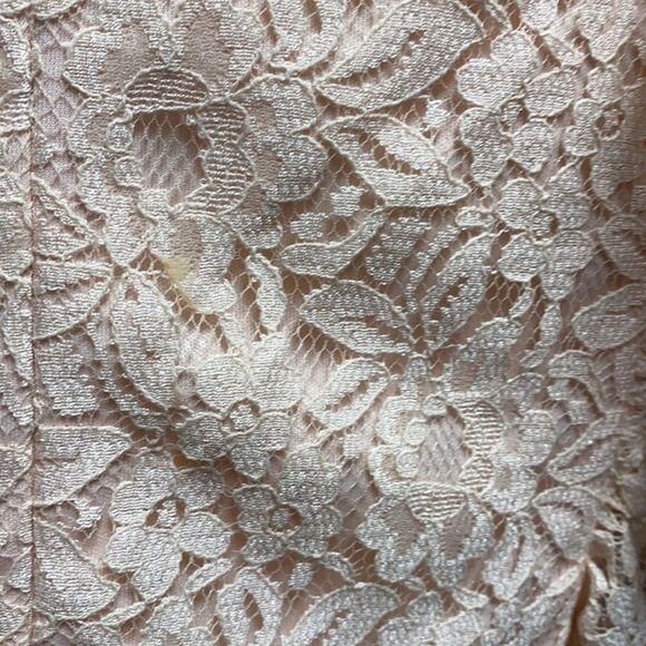 Doe & Rae Peach Lace Sleeveless Dress NWT - Picture 4 of 7